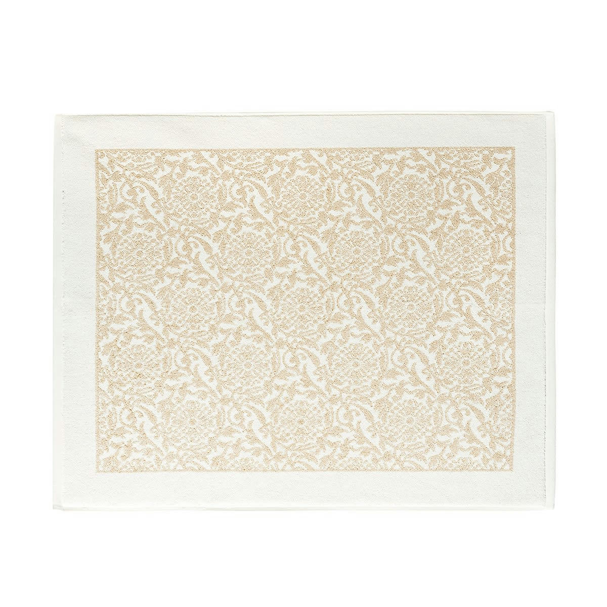 CHARME - Tapis de bain en coton crème 60 x 80