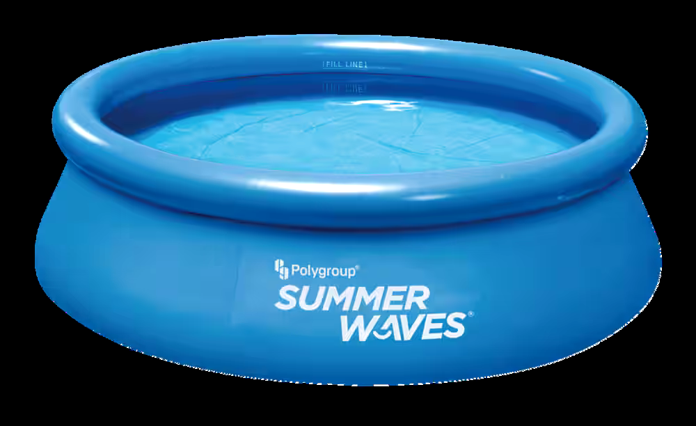 Summer Waves® Round Quick Set Inflatable Pool with Filter Pump, 8-ft x 26-in
