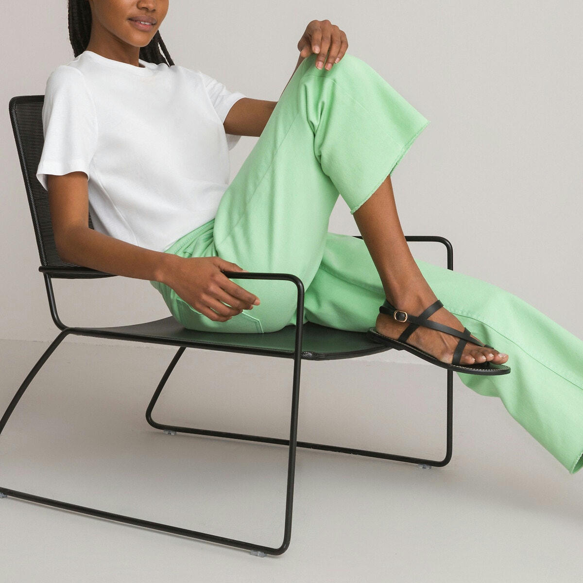 Pantalon mom, taille standard