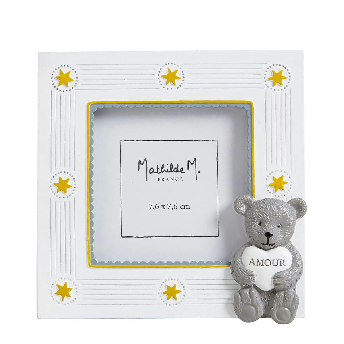 PETIT ROI - Cadre-photo Ourson 12x12cm