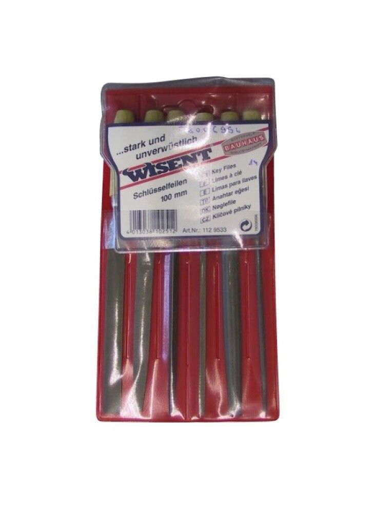 FILESETT WISENT ASK METALL 180MM 6-PACK