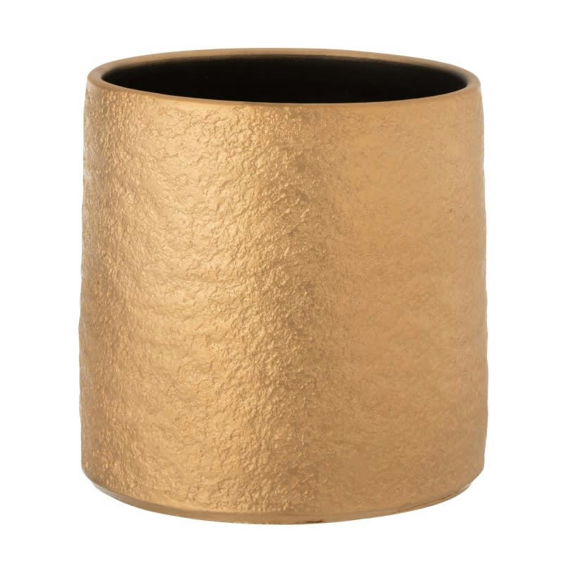 GATSBY - Cache-pot céramique or H25cm