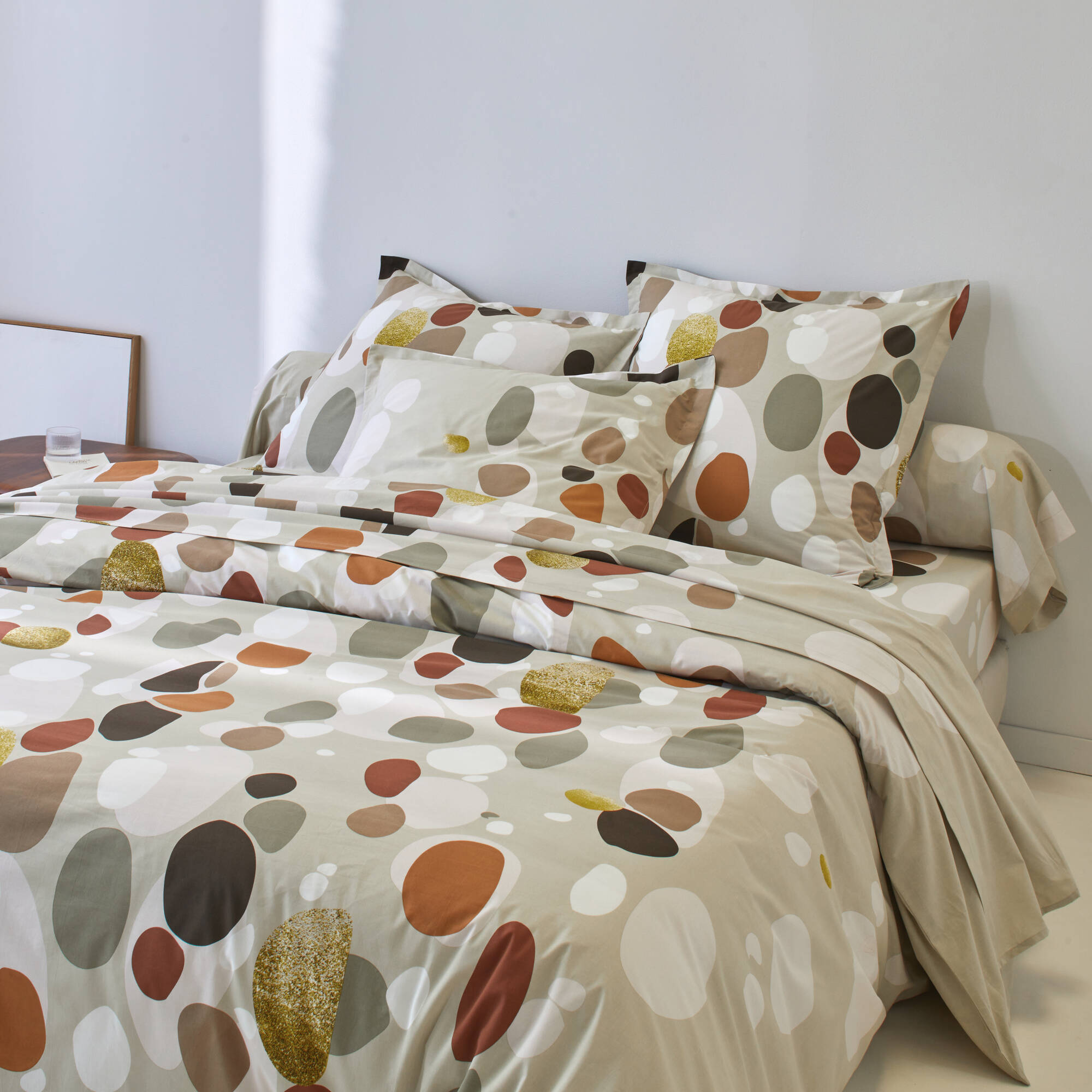 Linge de lit Bulles en coton imprimé