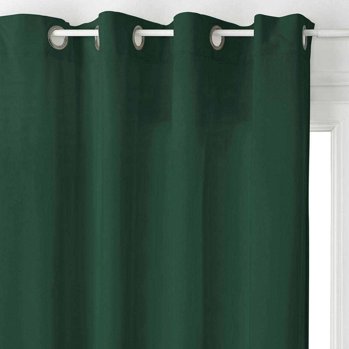 - Rideau en velours  -  - effet brossé polyester/velours vert 140x260 cm