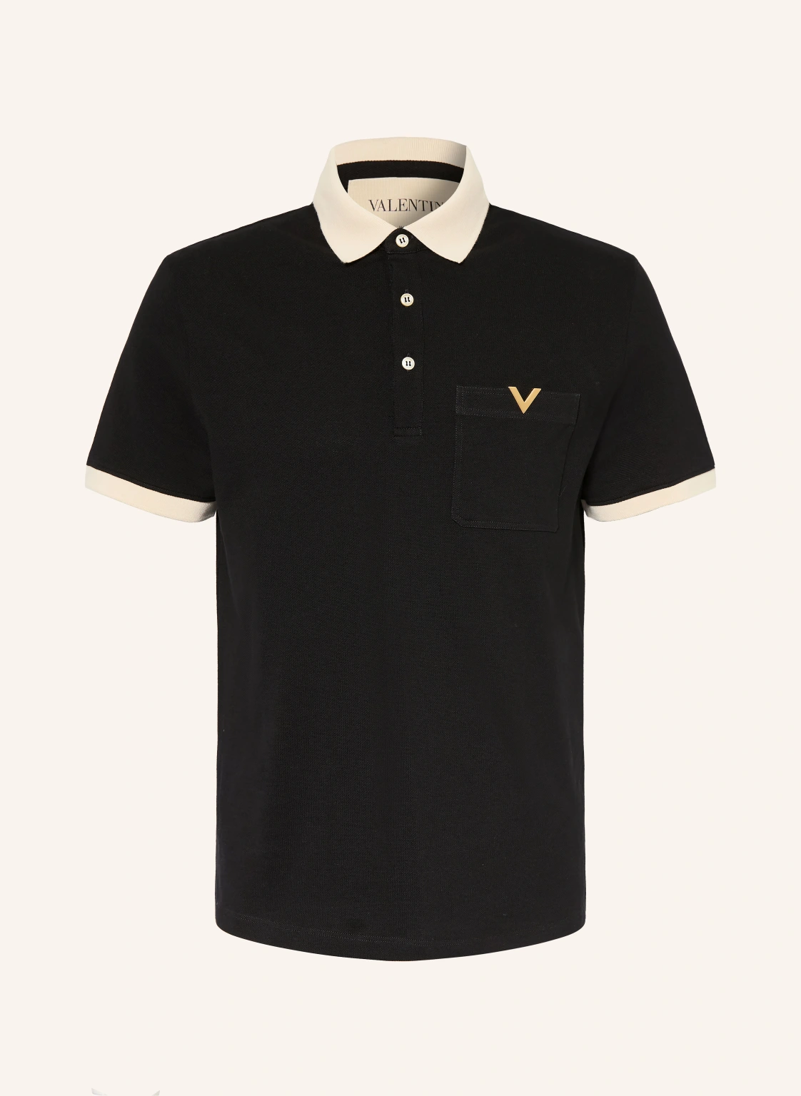 VALENTINO Piqué-Poloshirt VGOLD