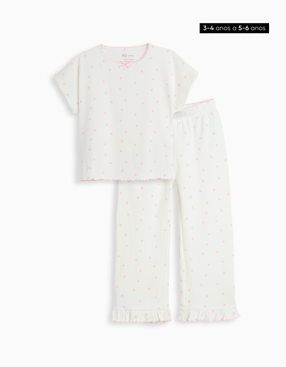 Pijama, Menina, Branco