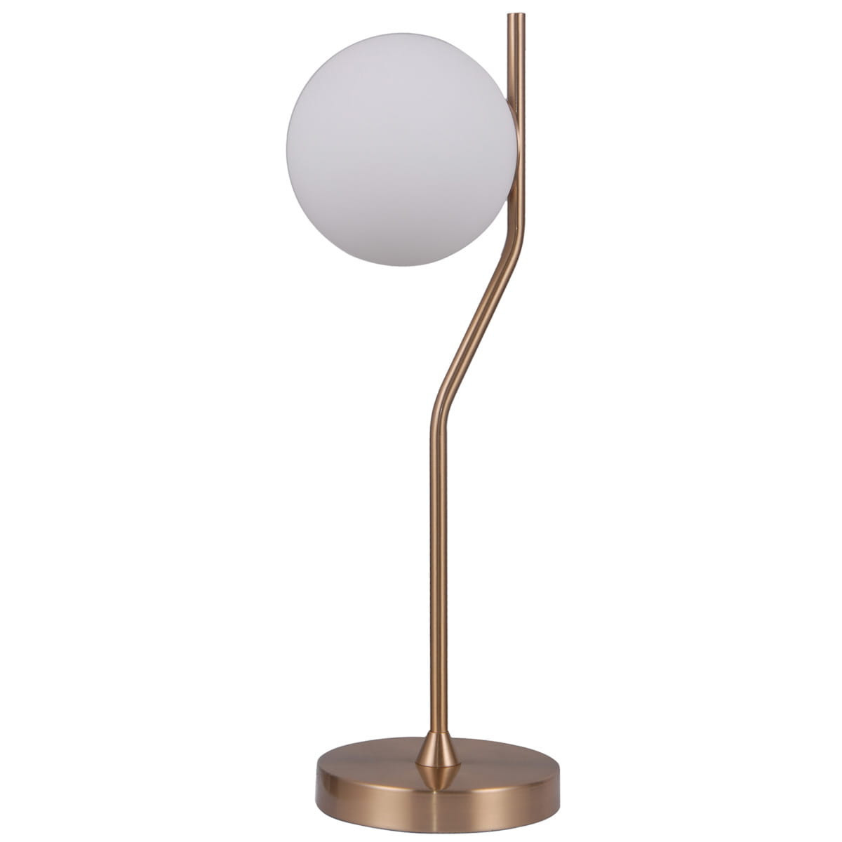Lampa stołowa nowoczesna mosiądz-biała CARIMI 1xG9x5W wys:60cm Italux