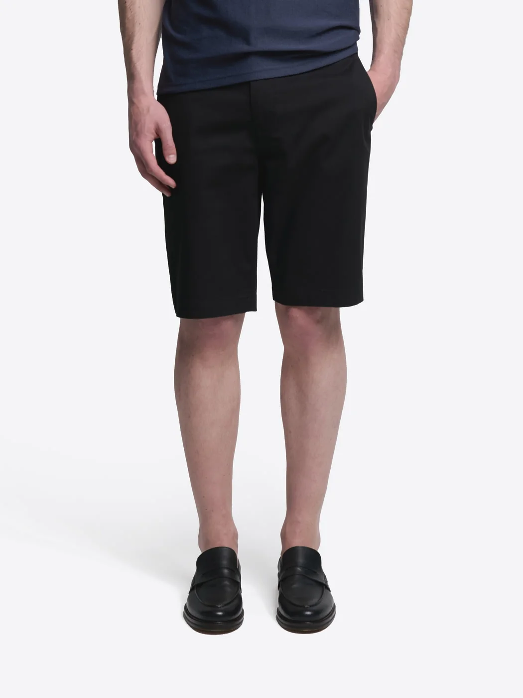 Bermuda slim taille semi-élastiquée