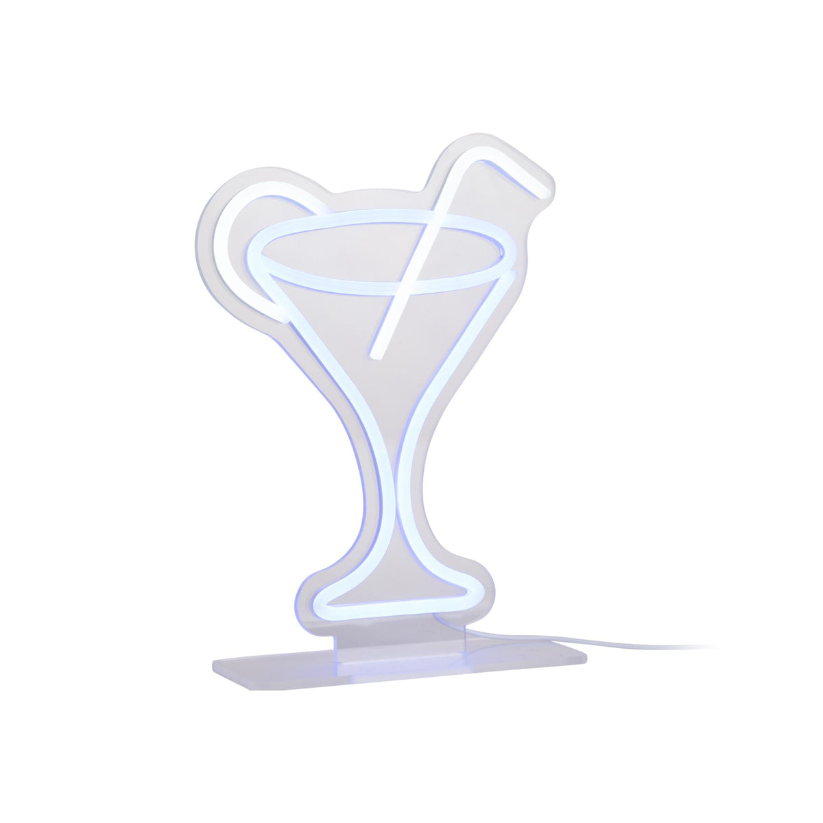 Leitmotiv tafellamp Cocktail - blauw - 21.8x21.8x30cm