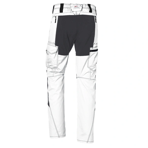 Arbeitshose »ACTIVIQ«, weiss, anthrazit, baumwolle, polyester