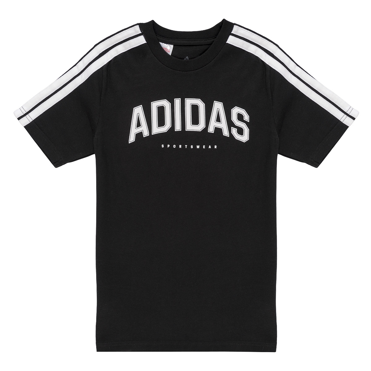 adidas - Camo Linear Graphic T-Shirt Kids - Black / White