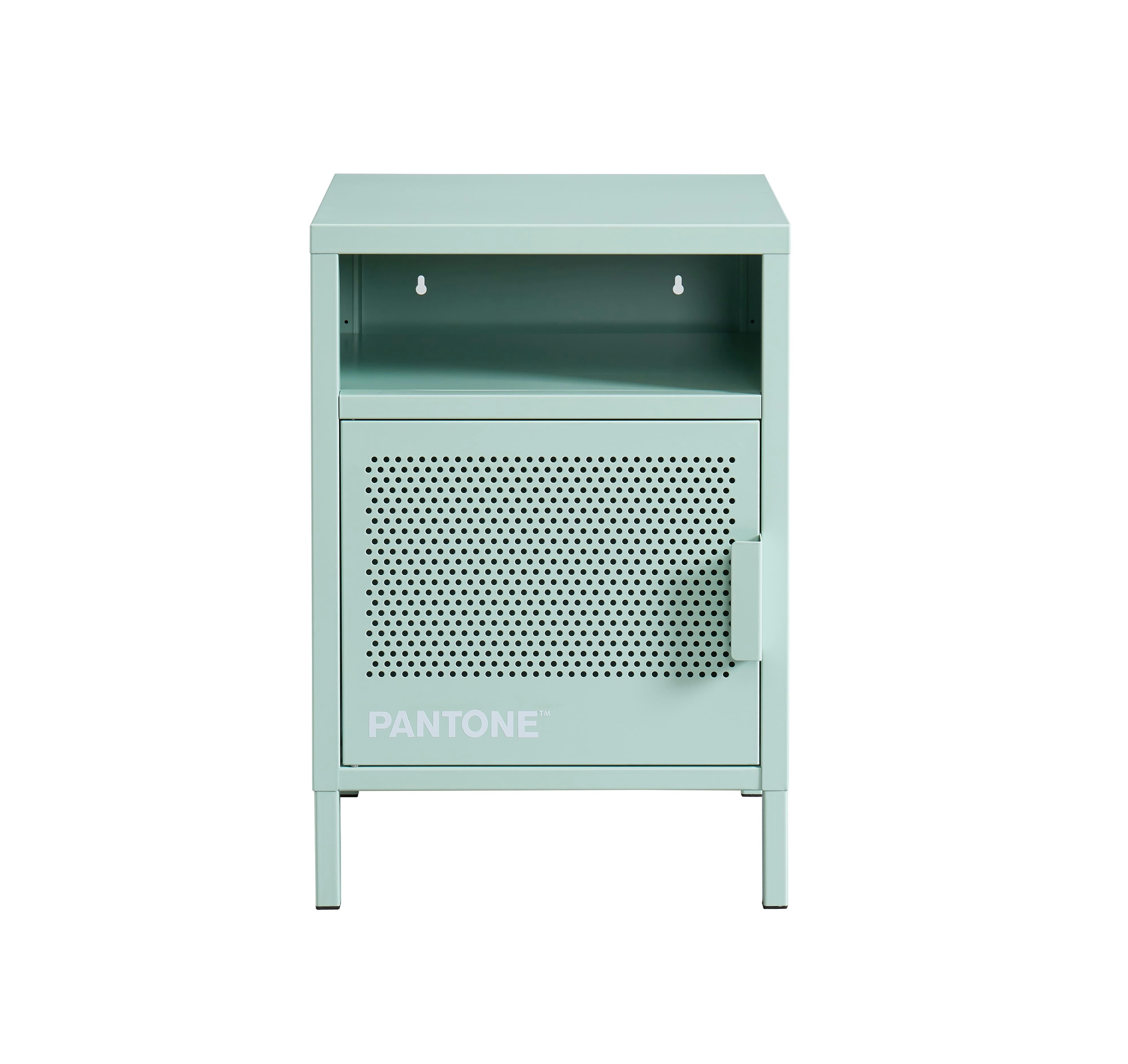 PANTONE - Table de chevet  métal vert menthe 40cm