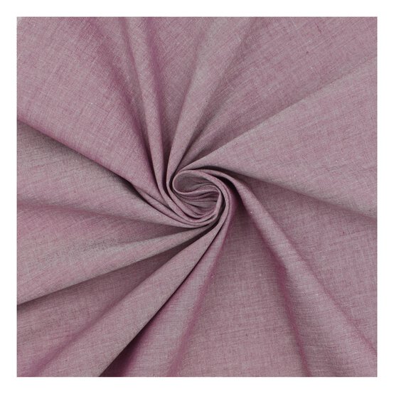 Plum Chambray Cotton Fabric?by the Metre