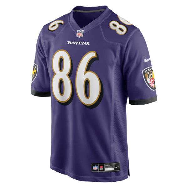 Cornelius Johnson Baltimore Ravens Nike Team Game Jersey -  Purple
