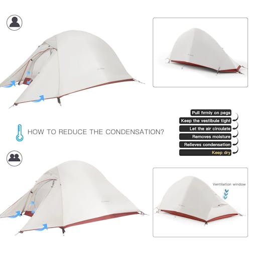 NNEOBA Ultralight Camping Tent Backpack Tent