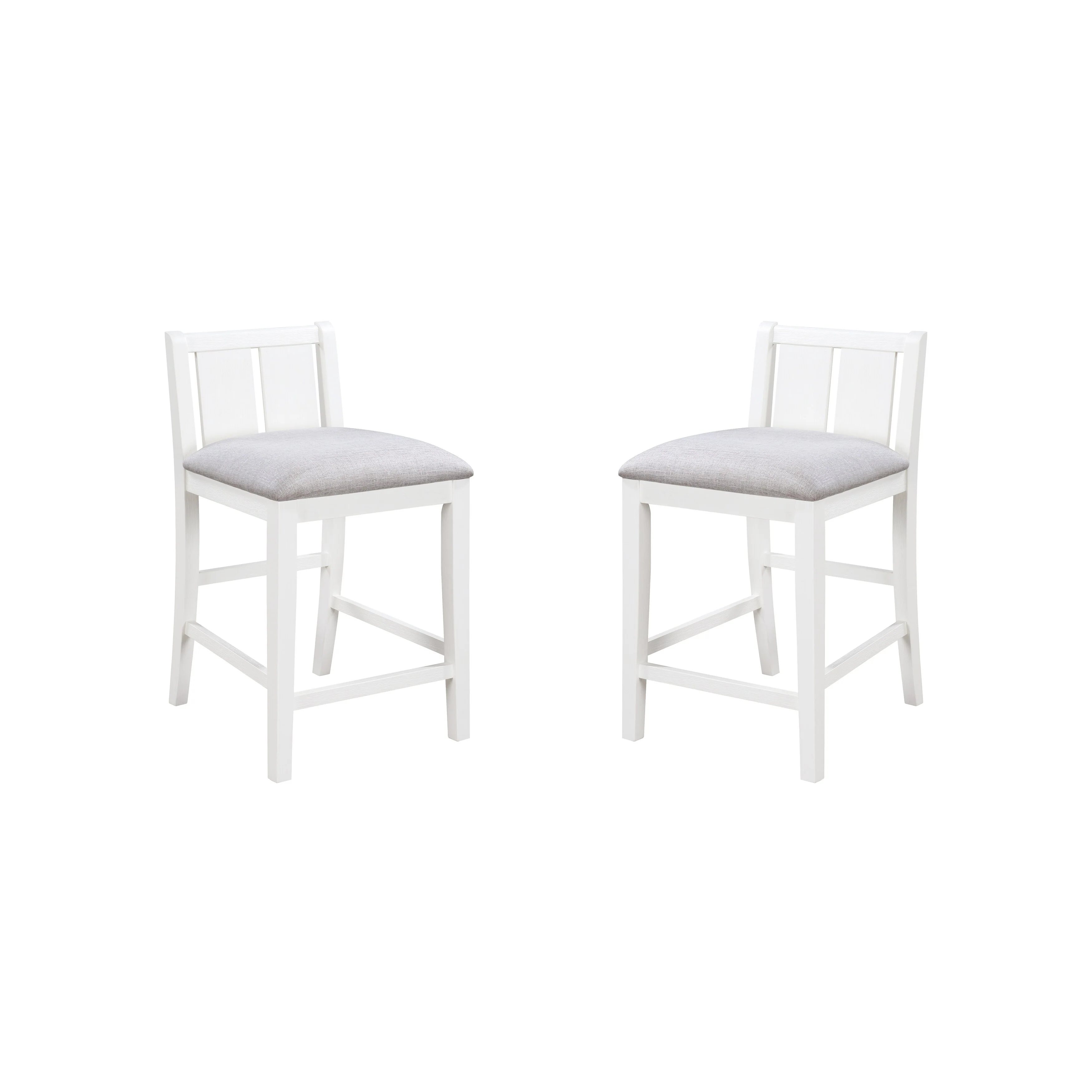 Graham 3-Piece Counter Height Dining Table with Shelves and 2 Chairs