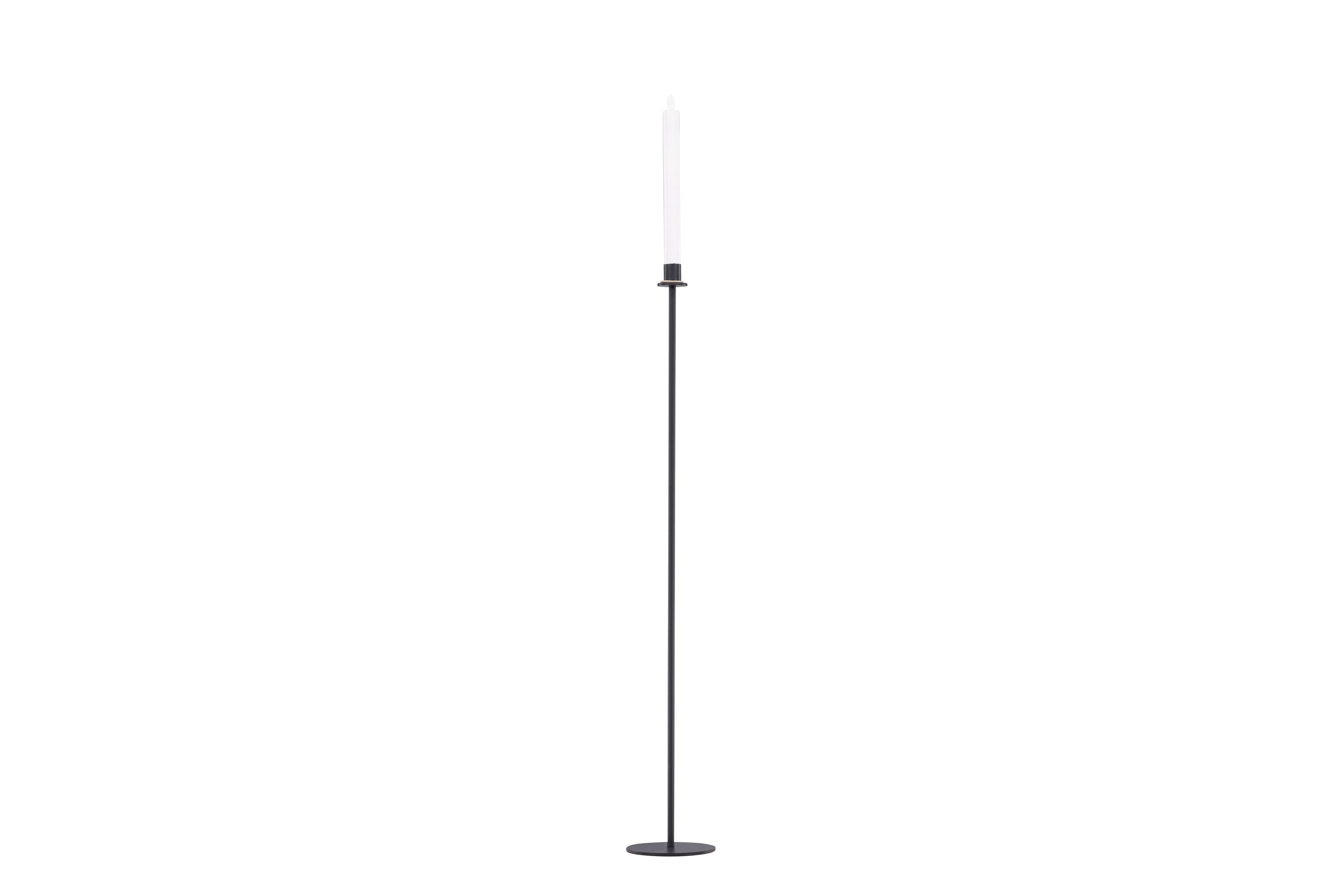 Rebellenclub Kaarsenhouder Salvian - zwart - Ø 12 cm