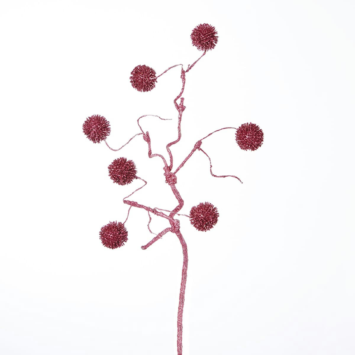 NOËL - Branche de pompons pailletés izia noël h50