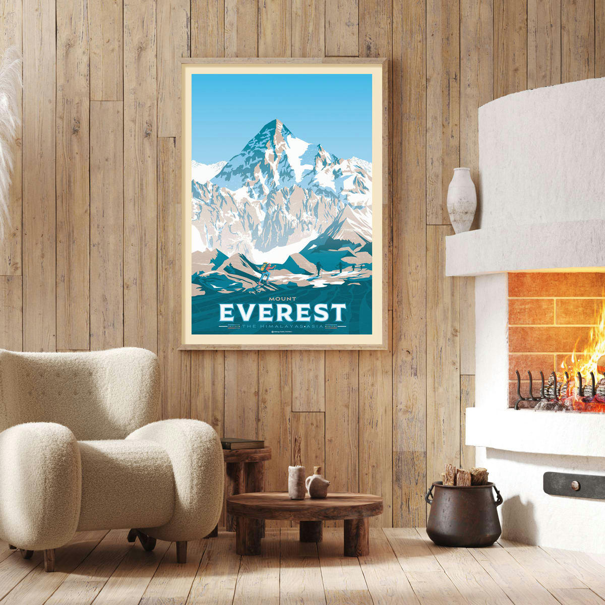 - Affiche Mont Everest Himalaya 30x40 cm
