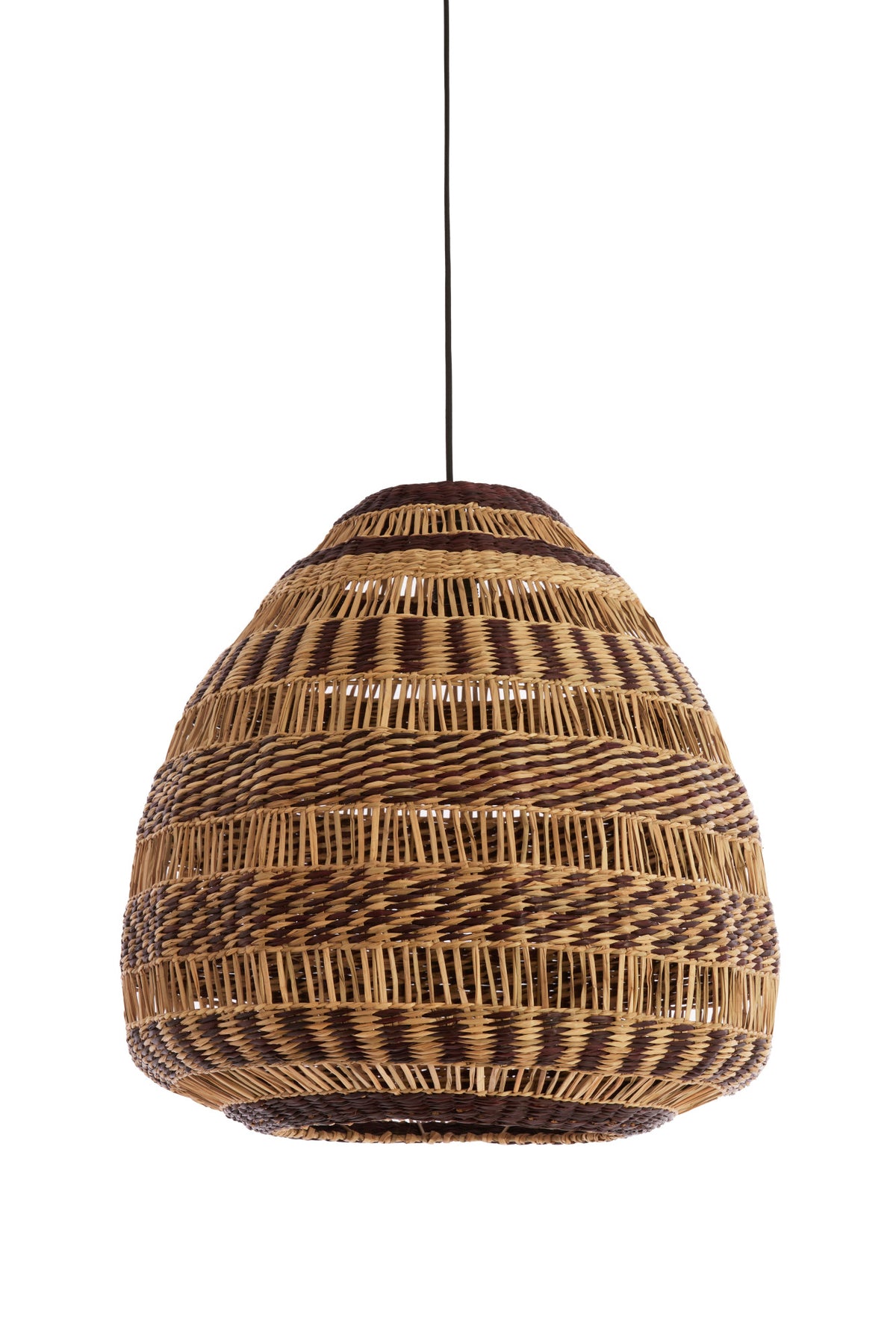 Light & Living hanglamp SOLUNA - bruin - Ø56x55cm