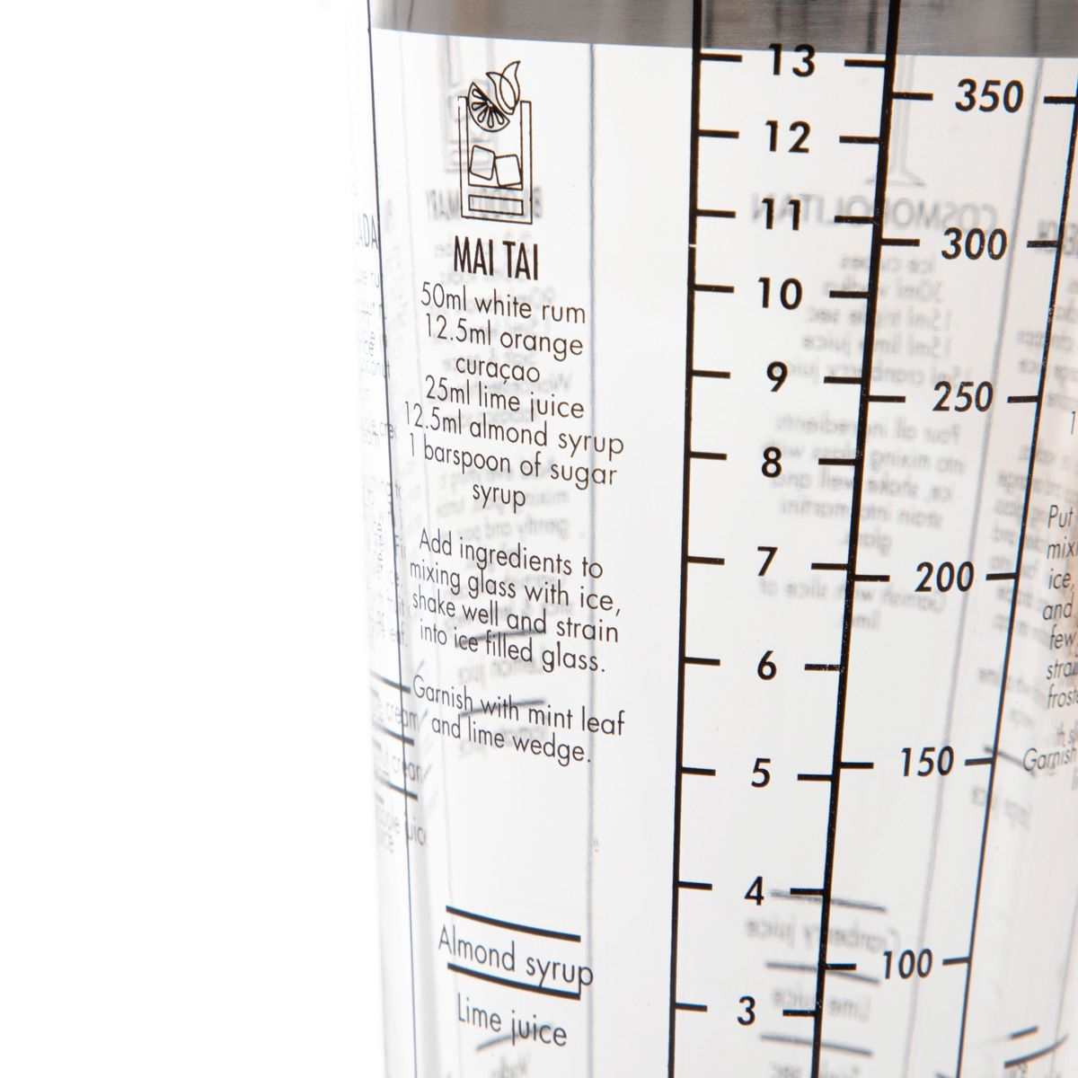 Shaker ALCOLE ze srebrnym wieczkiem 0,4 l