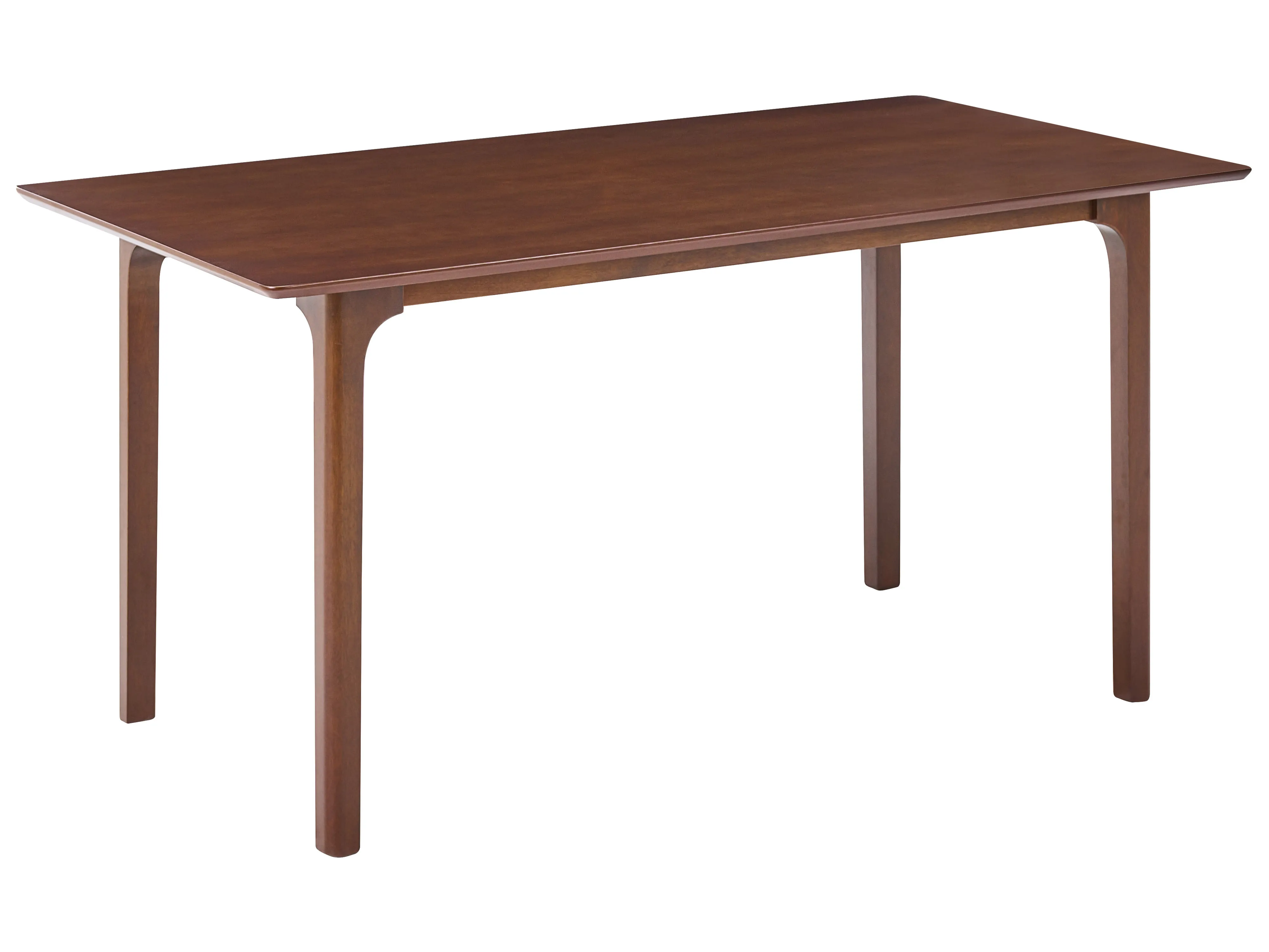 Dining Table DELMAS Dark Ash Wood 160 cm 90 cm