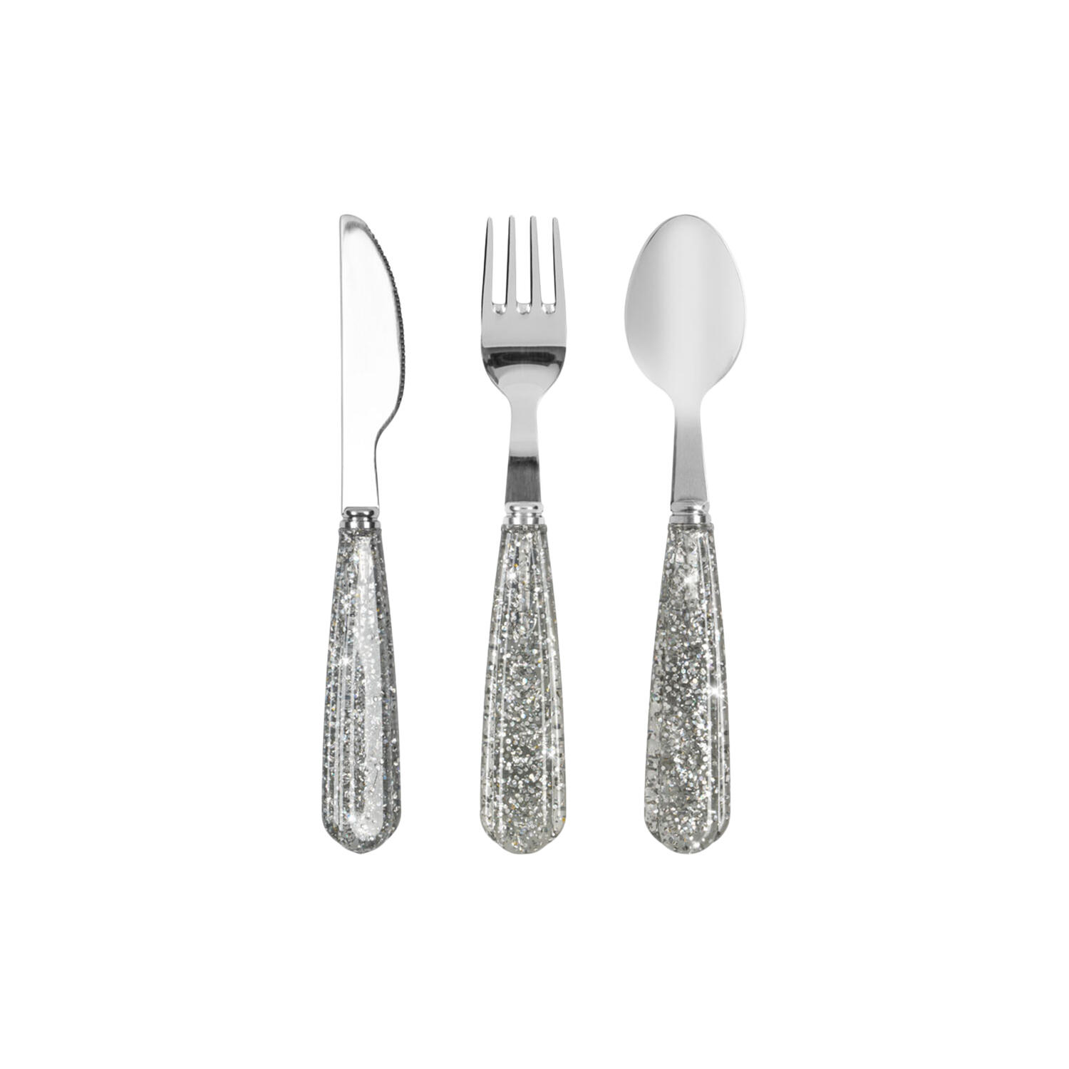 Sparkly Cutlery, sparkling blue