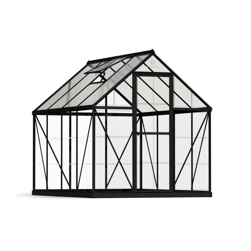 Serre en polycarbonate Hybrid noire 4,4 m² CANOPIA