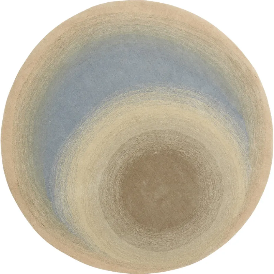 Kwantum Vloerkleden | Vloerkleden Woonkamer | Vloerkleed Quinton Blauw – Ø150 Cm