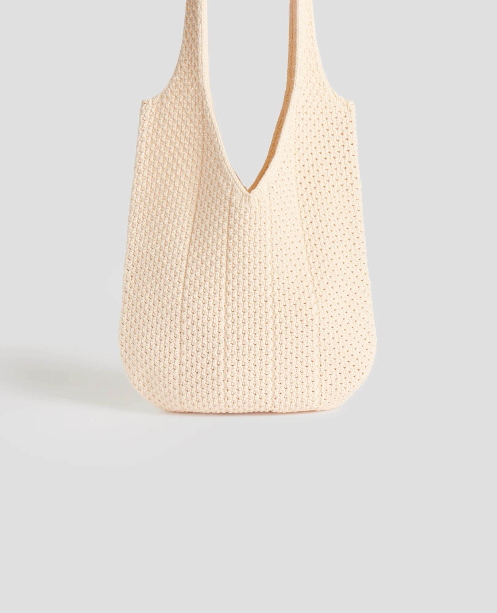 Sac bandoulière en coton crochet