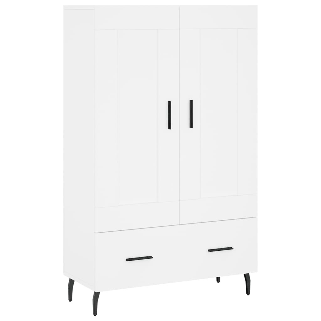 Szafka Biała 69.5x31x115 cm do Salonu Pokoju Sypialni