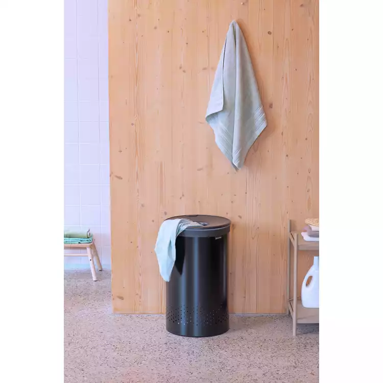 Brabantia 60 Litre Laundry Container Bin - Black