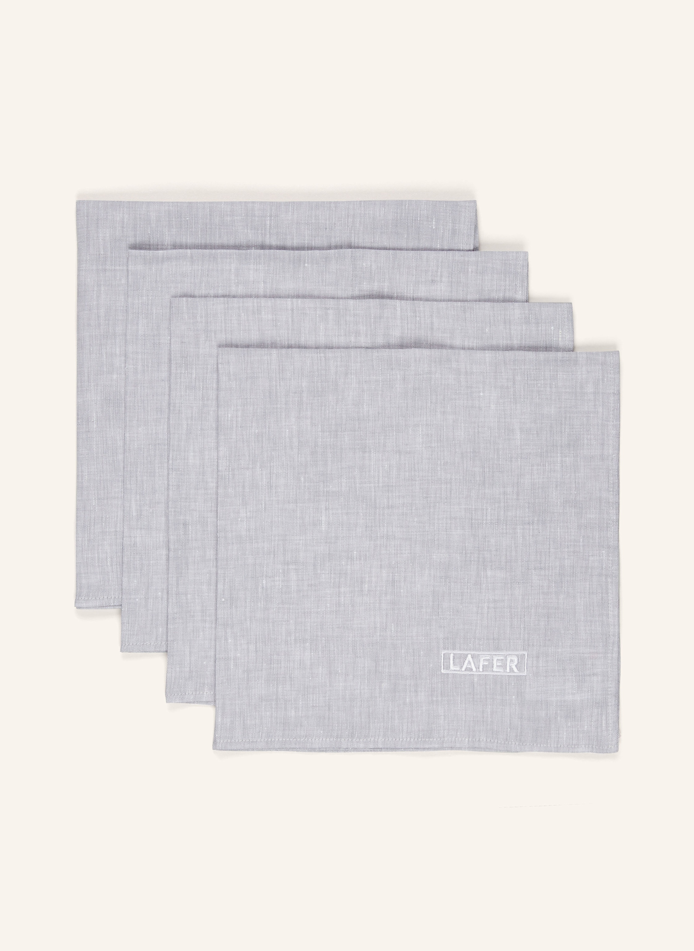 JOHANN LAFER EDITION 4er-Set Stoffservietten aus Leinen