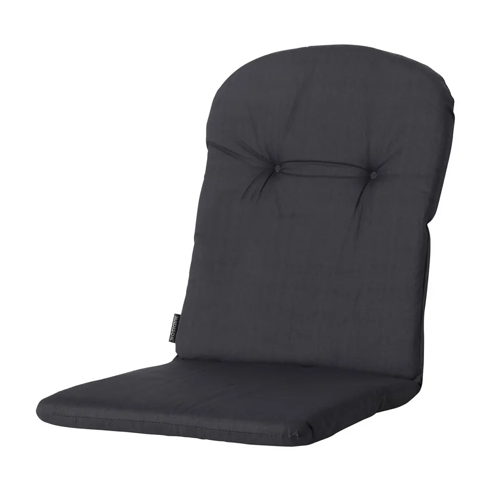 Madison - Kuipstoelkussen Hoge Rug Basic black - Ca. 96x45 cm - Set van 4