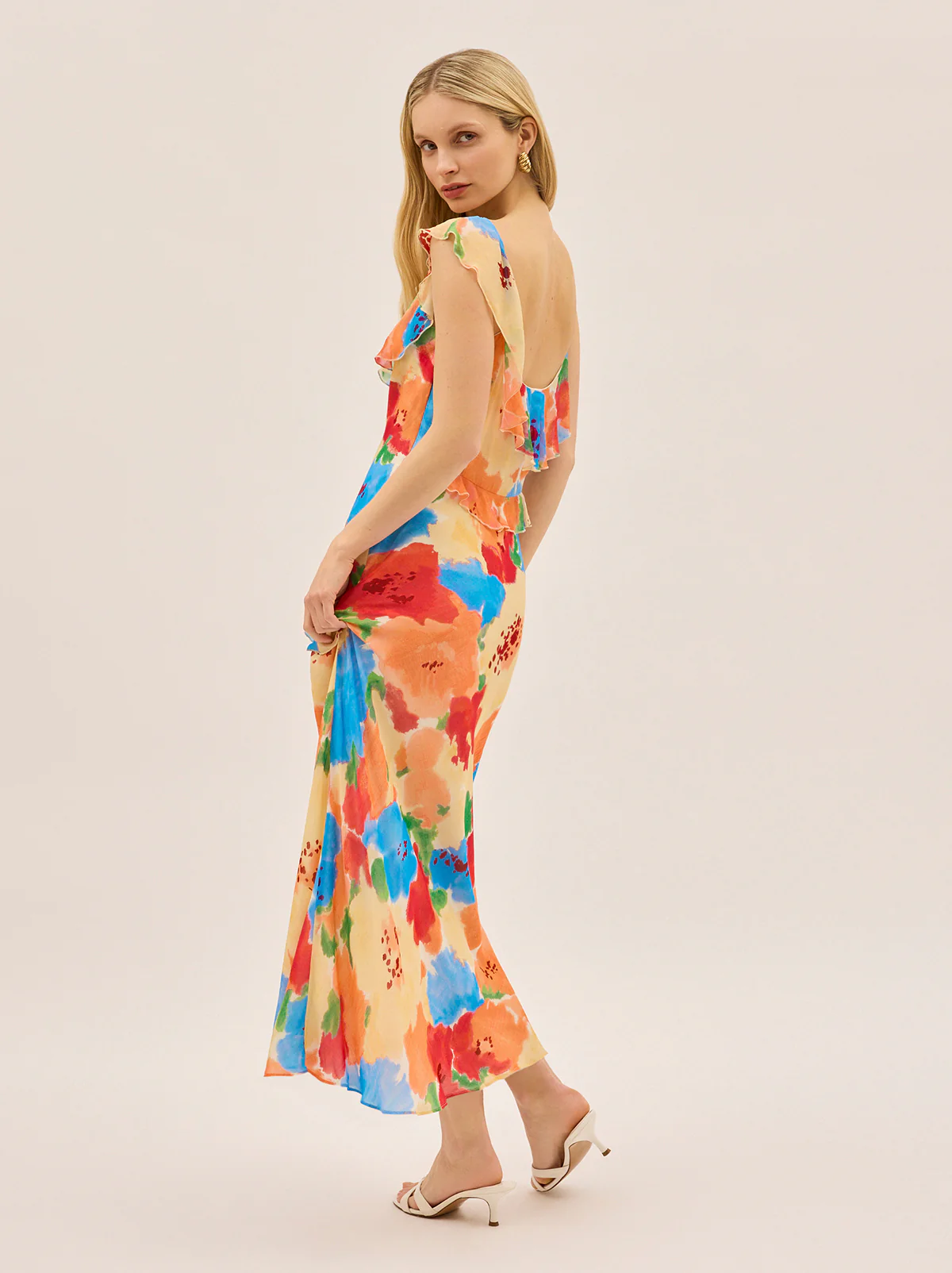 Delphina Watercolour Floral Dress