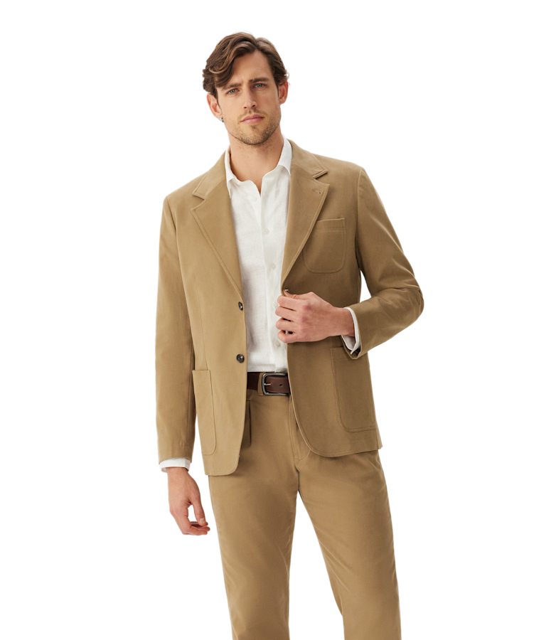 Compass cotton blazer