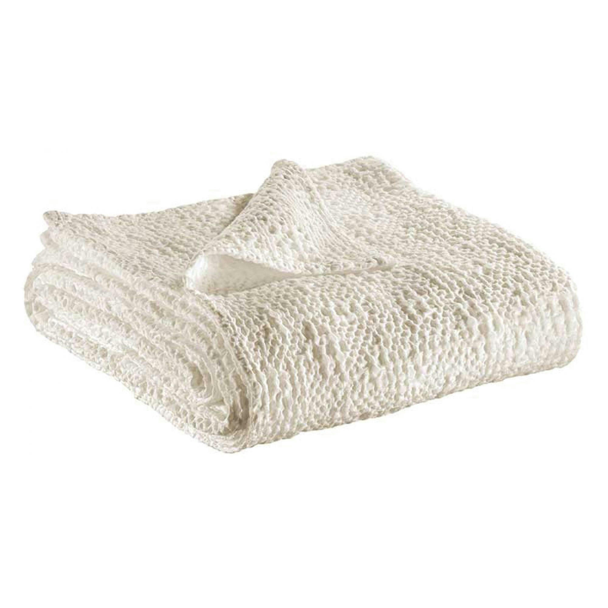 TANA - Jete  en coton craie 260 x 260