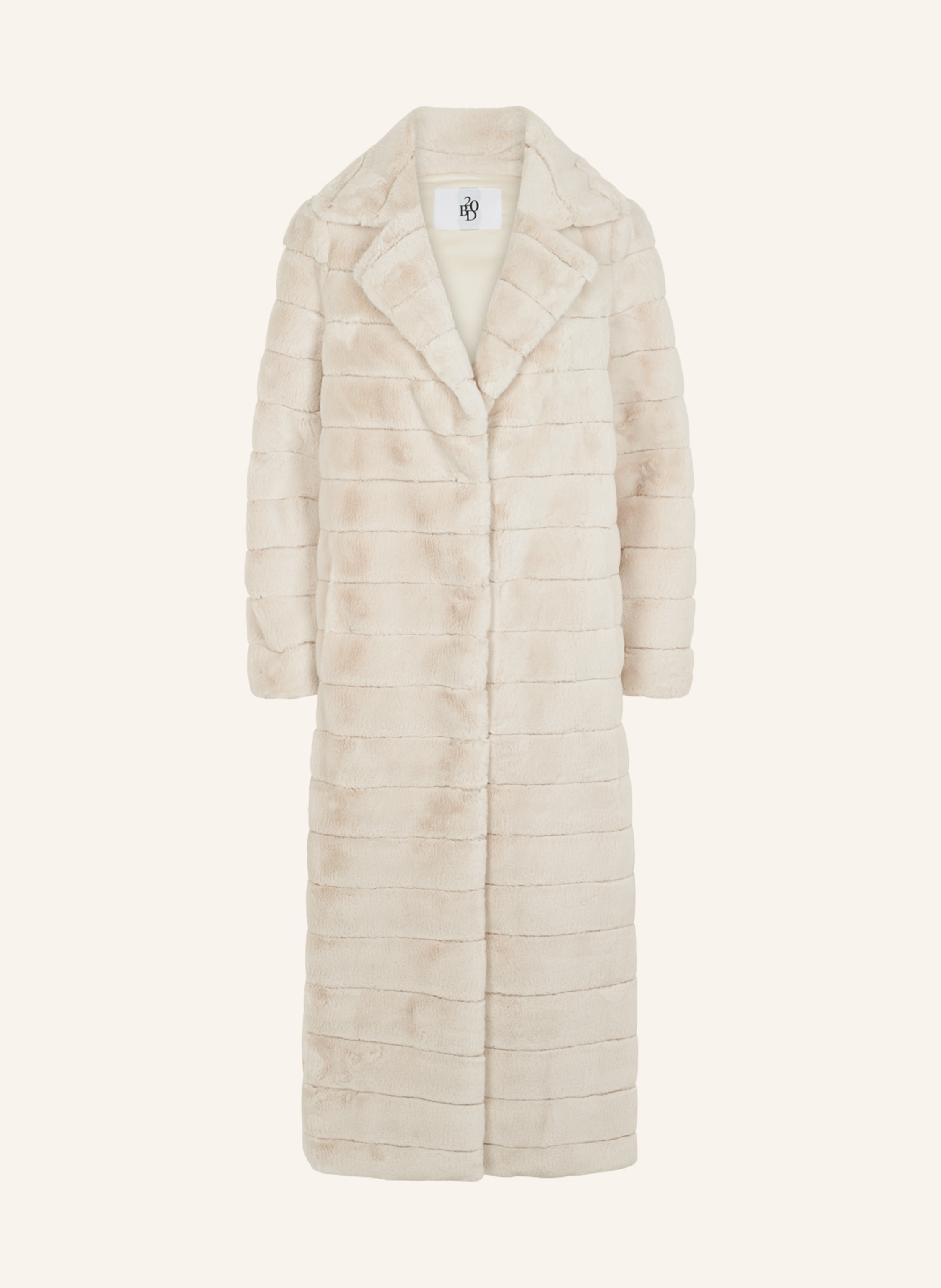 AMERICANDREAMS Faux Fur Coat Long Bailey