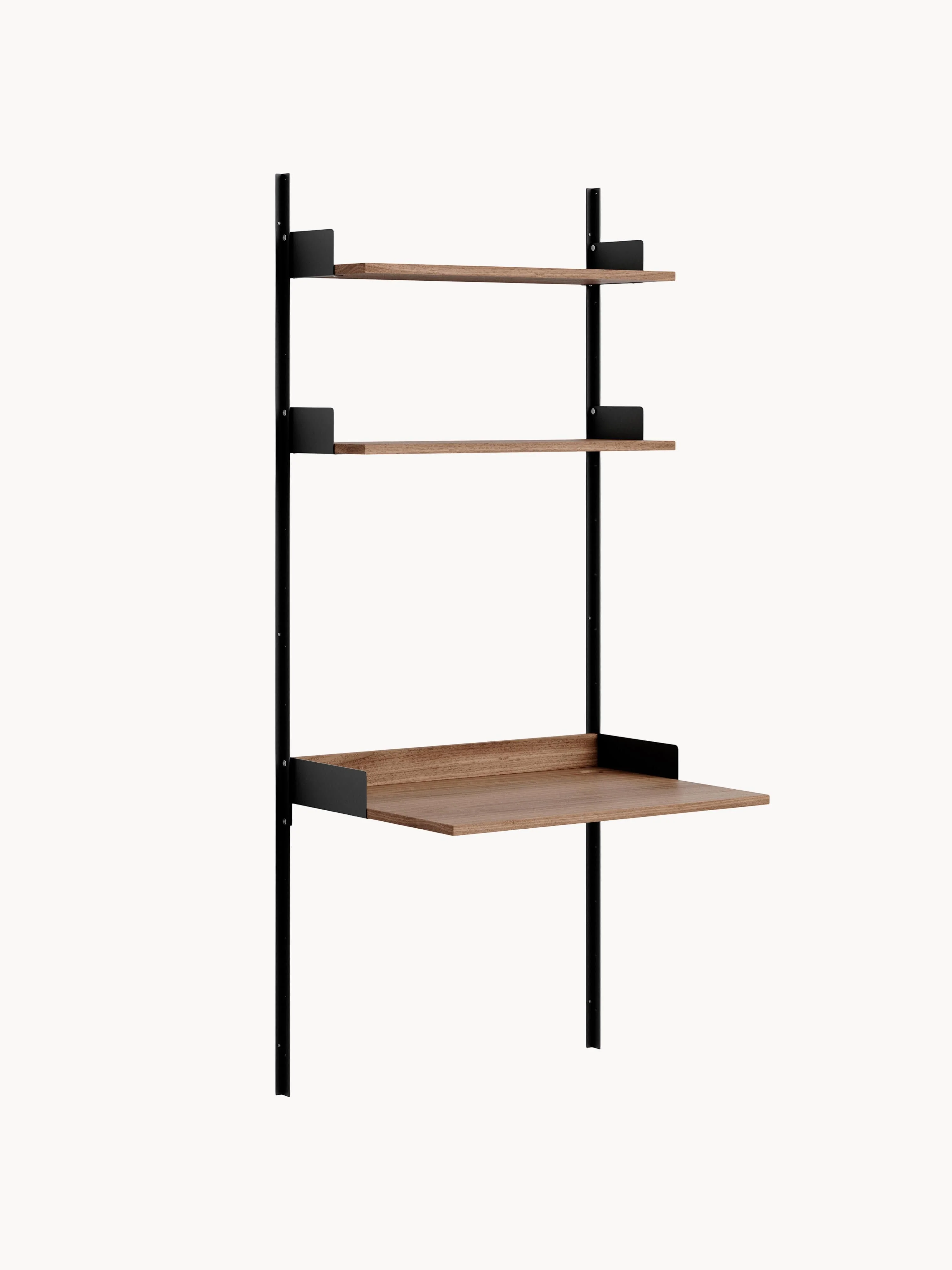 Wand-Schreibtisch New Works mit Ablagen