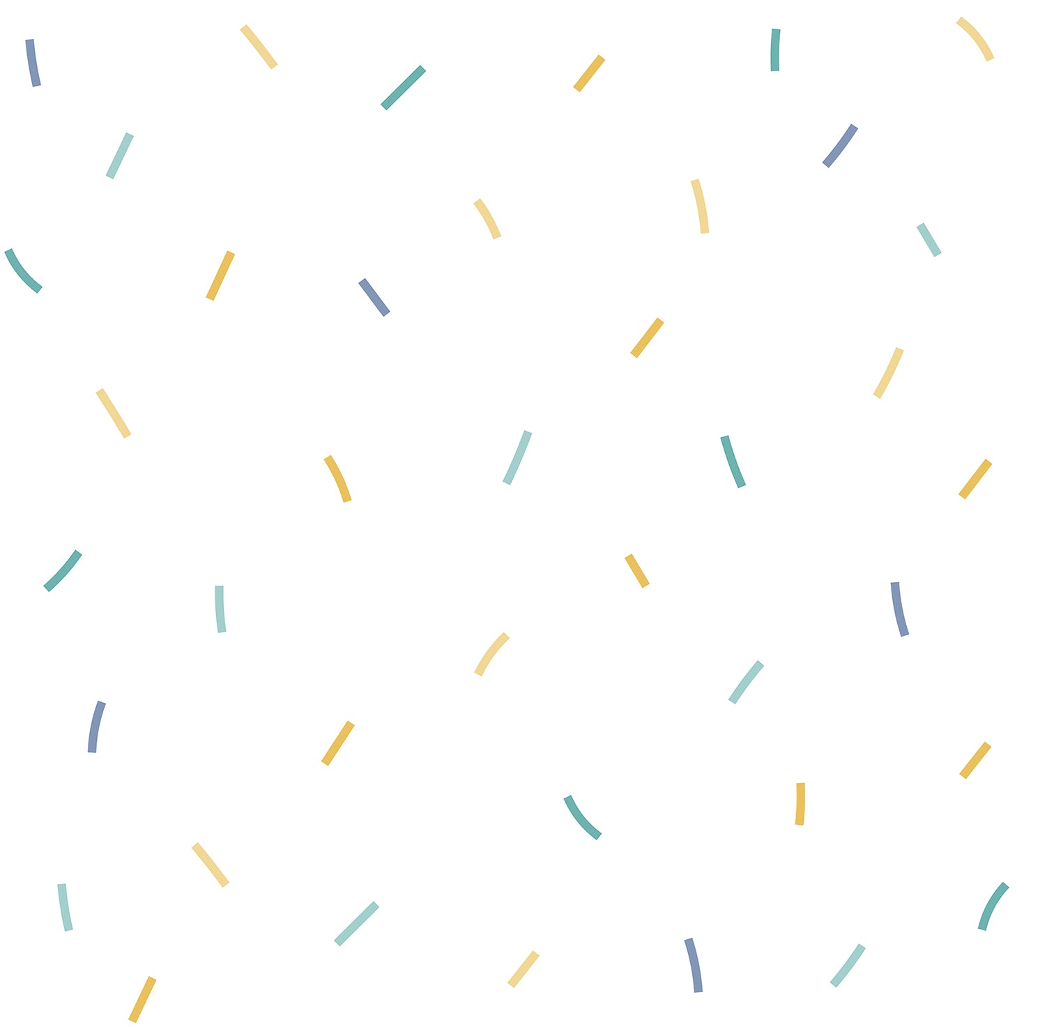 Sanders & Sanders behang confetti geel, blauw en wit - 53 cm x 10 m - 640447