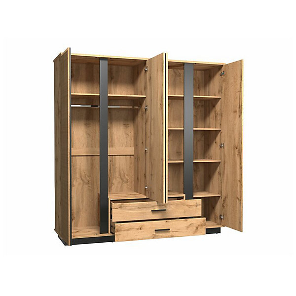Armoire Tenodeu 121, 205x197x52cm