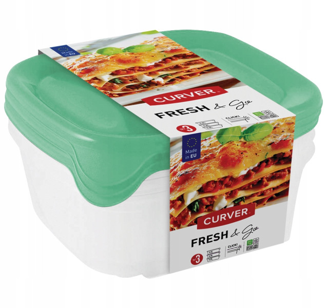Curver Pojemnik Na Żywność Pudełko Na Lunch 3szt