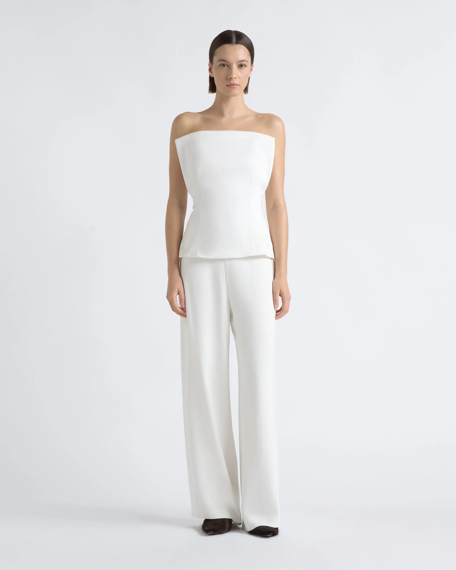 Strapless Sculptural Top