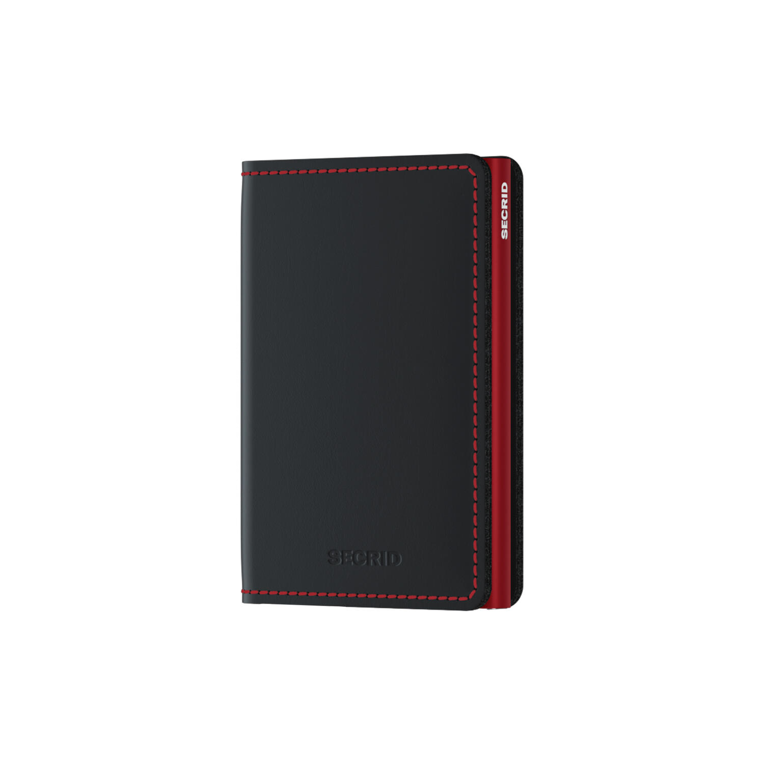 Slimwallet, matte black/red