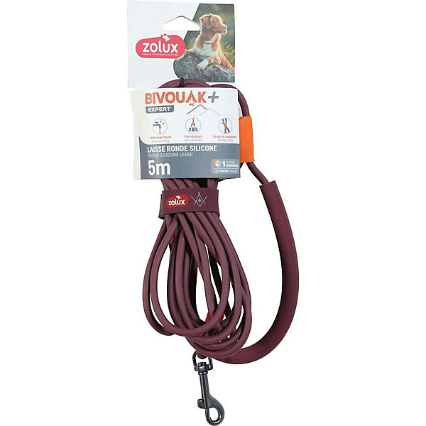 Longe ronde en silicone rouge Bivouak 5 m