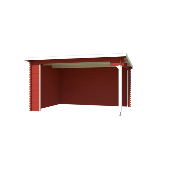 Gartenhaus »Columbus«, BxHxT: 462 x 245,1 x cm (Außenmaße inkl. Dachüberstand), Holz