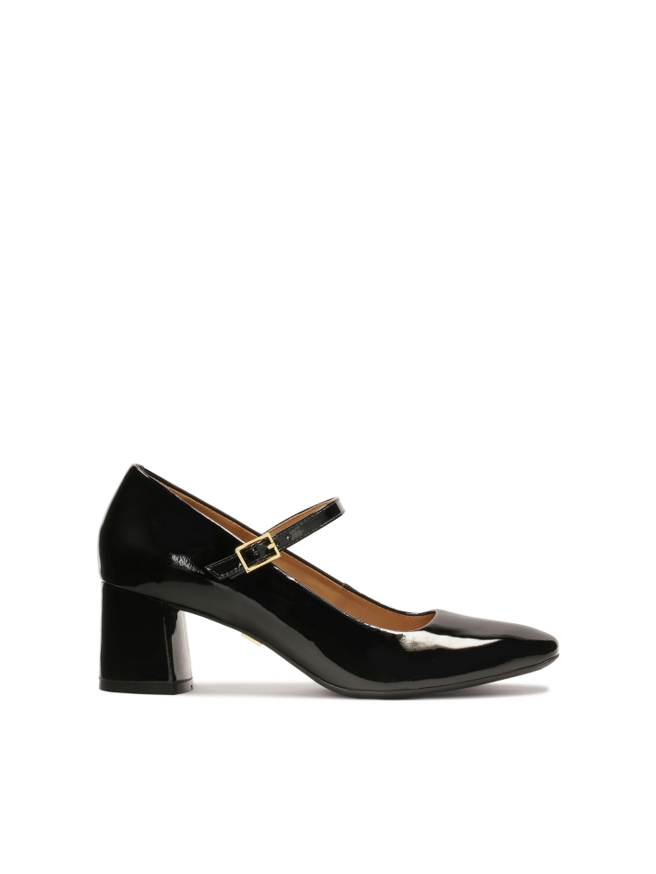 Patent leather strappy pumps