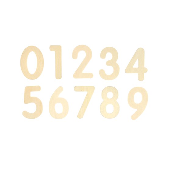Wooden Numbers 10 Pack