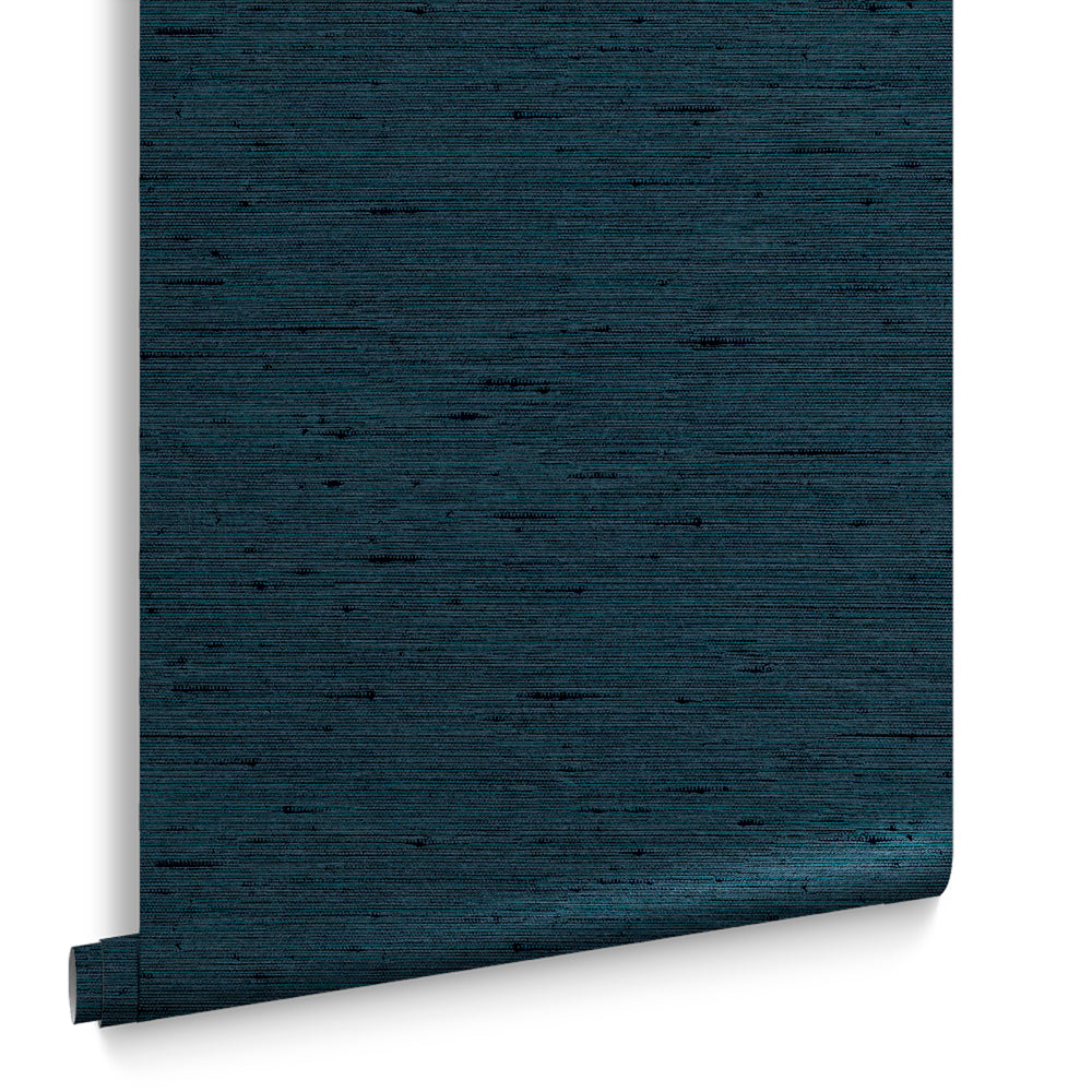 Graham & Brown Vliesbehang - Silk Texture Navy - 10mx52cm