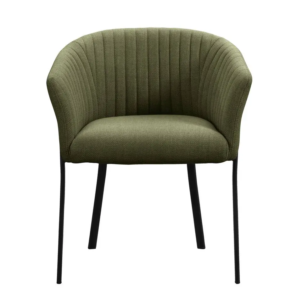 Eetkamerstoel Luigi - stof - groen